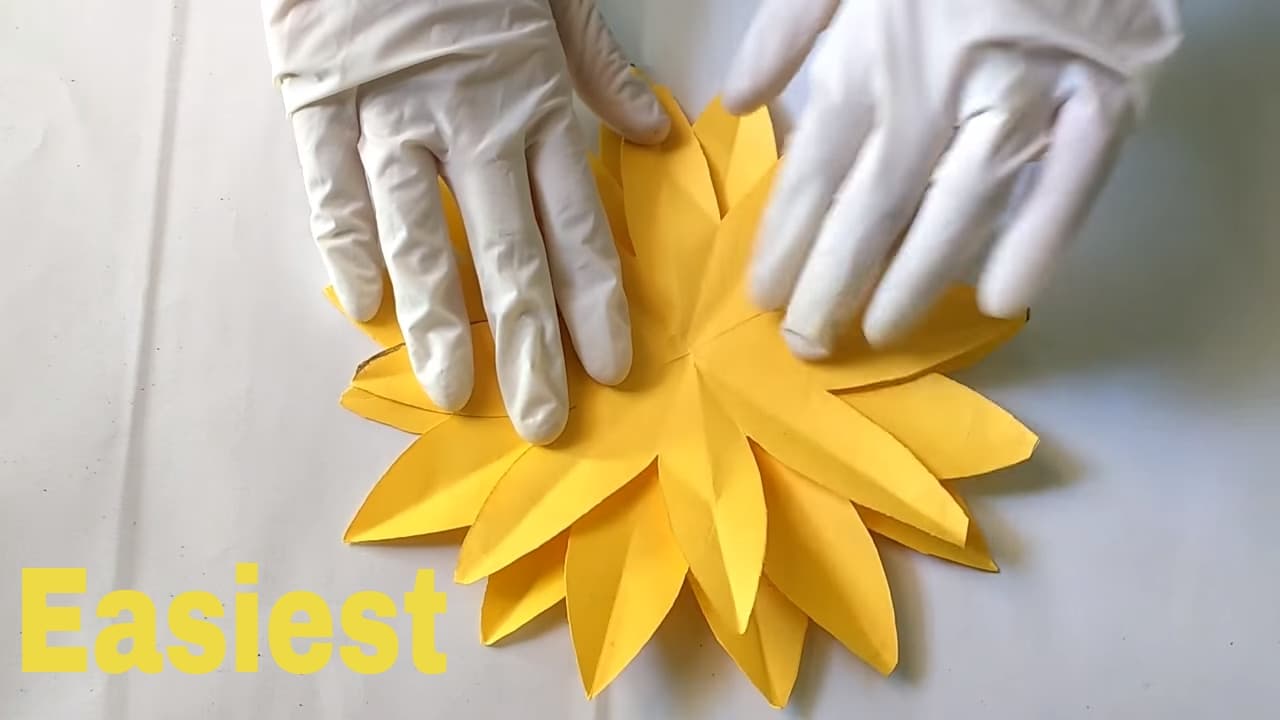 How to Make a Paper Sunflower (Easy Craft Tutorial)