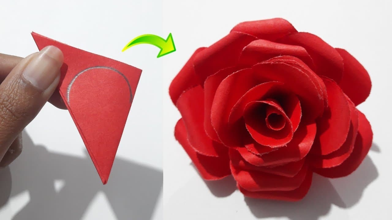 How to Make Paper Roses (Easy Layered Method)